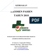 Asesmen Pasien TAHUN 2018: Kebijakan