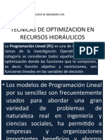 Tecnicas de Optimizacion Prog Lineal