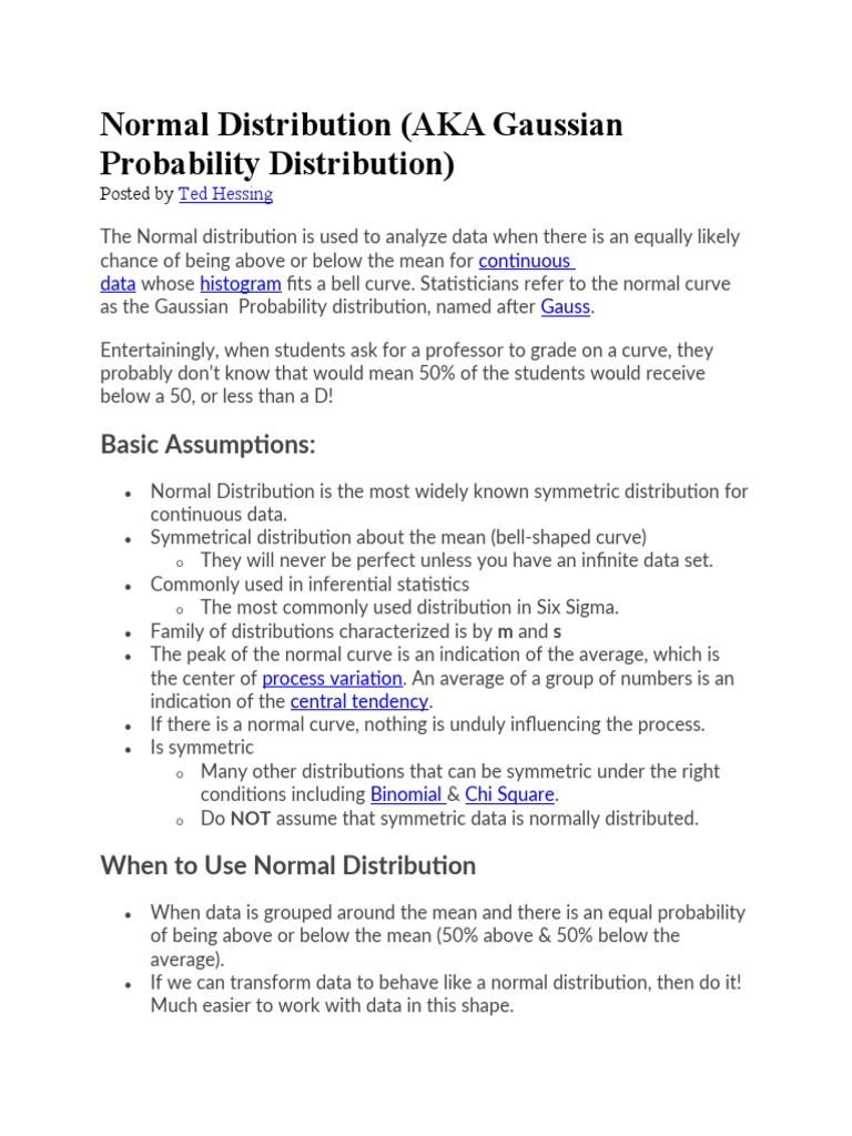 Normal distribution pdf normal distribution standard deviation