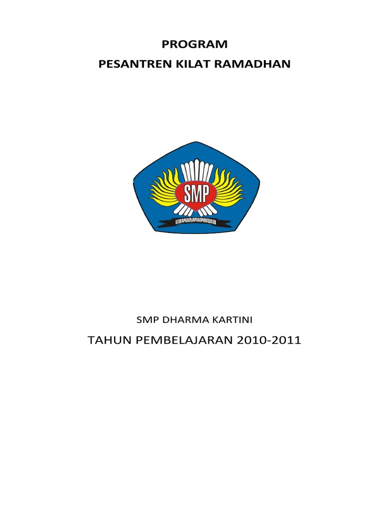 Contoh Program Kerja (PASKIL) Pesantren Kilat SMP-MTs | PDF