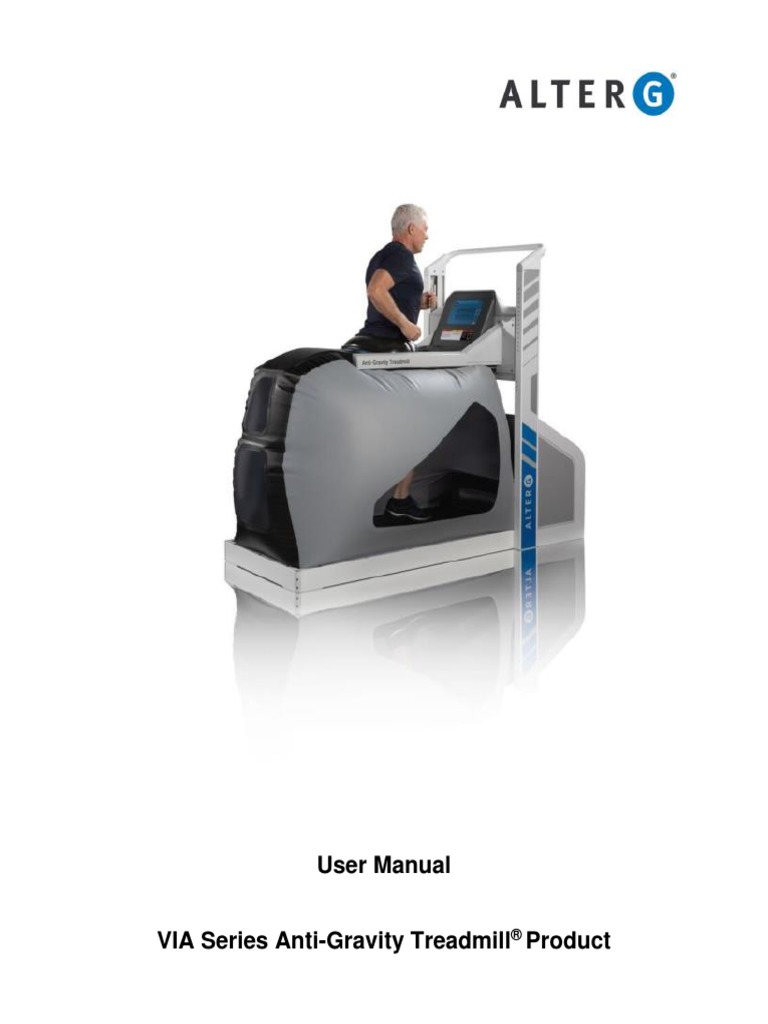 Alter G User Manual Via 500 Rev-F | PDF | Ac Power Plugs And Sockets ...