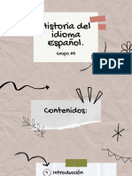 Historia Del Idioma Español