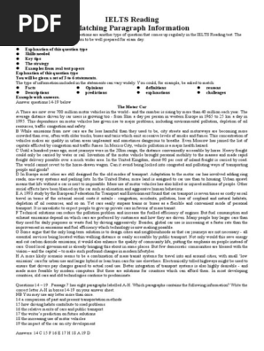 IELTS Academic Reading: Cambridge 2 Test 1 Reading passage 1