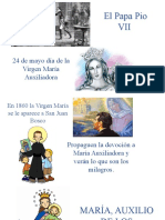 El Papa Pio VII: 24 de Mayo Día de La Virgen María Auxiliadora