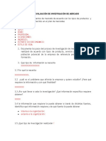 Taller Evaluación Investiagación de Mercados.