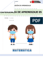 Experiencia de Aprendizaje 05: Matemática