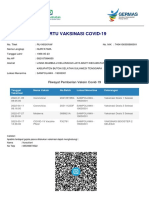 Kartu Vaksinasi Covid-19: Riwayat Pemberian Vaksin Covid-19