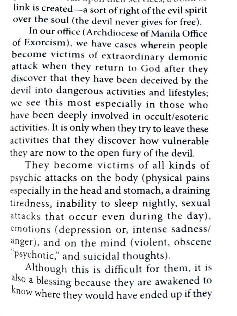 Dangers of Occult: Demonic Attacks Explained | PDF