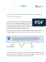 Trabajo Final Integrador: Educación Física Desde La Perspectiva de Derechos: Marco Pedagógico