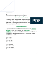 Contracciones y preposiciones en portugués guía concisa