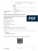 Datos Del Solicitante: Trámite: Emisión de Salvoconducto para Circulación Durante Emergencia Sanitaria Por Covid-19