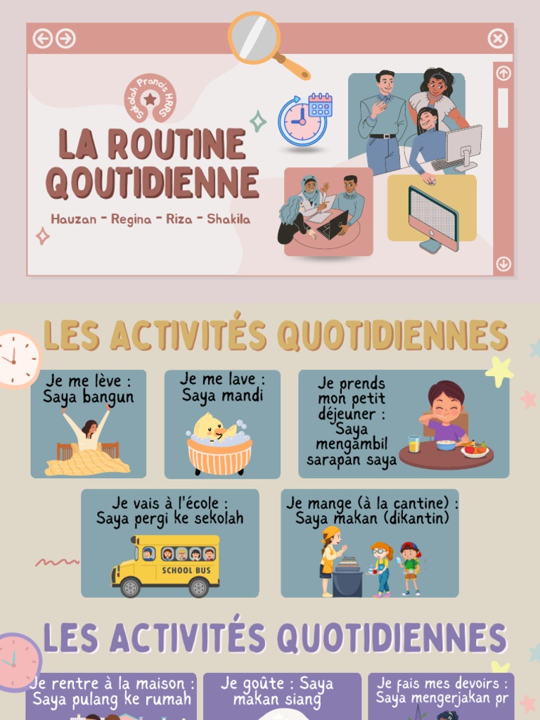 La Routine Qoutidienne | PDF