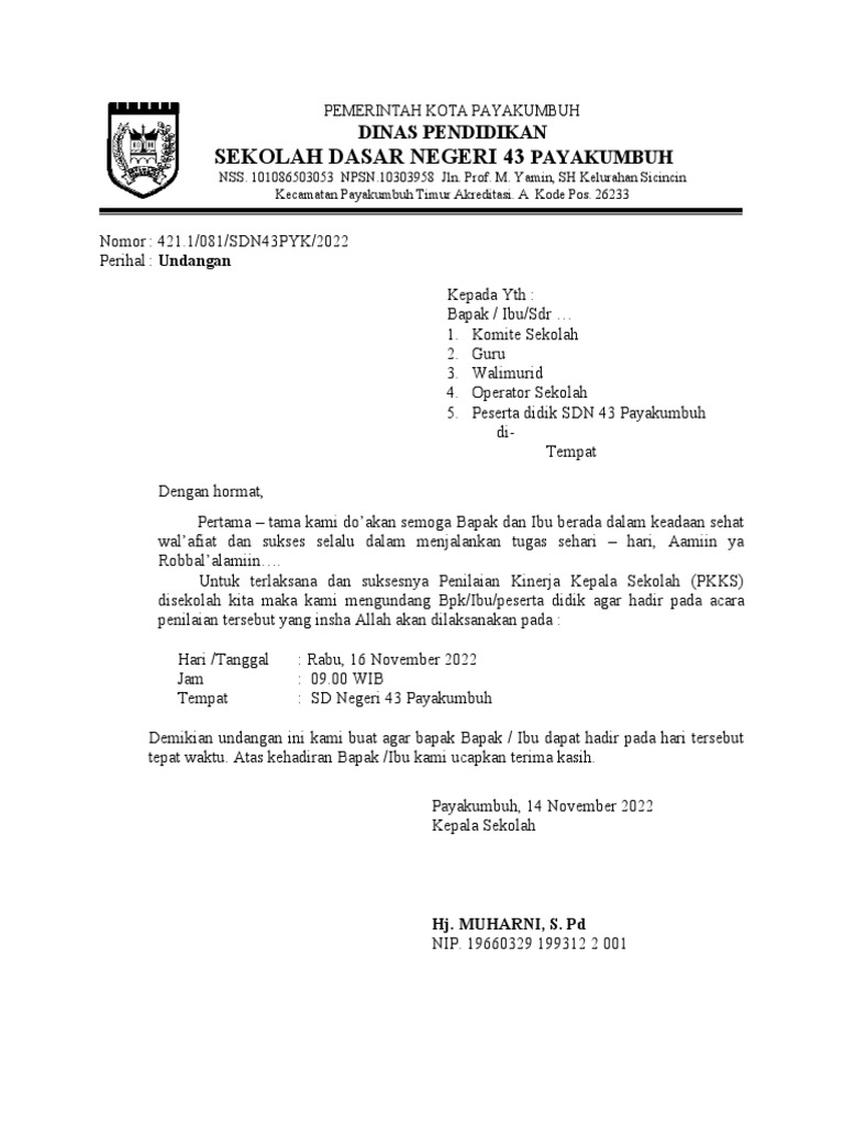 Undangan PKKS | PDF