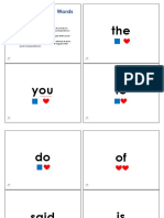 Heart Word Cards For Printing Comp