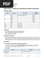 12.9.1 Packet Tracer - Implement A Subnetted IPv6 Addressing Scheme - Tagged