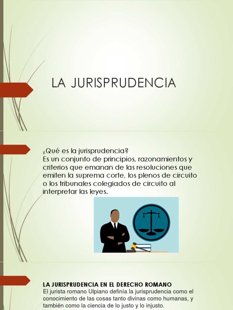 Definición y funciones de la jurisprudencia | PDF
