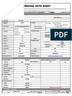 Personal Data Sheet