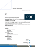 Carta de Presentacion - Inpe