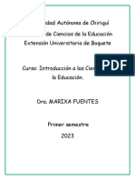 Universidad Autónoma de Chiriquí Facultad de Ciencias de La Educación Extensión Universitaria de Boquete