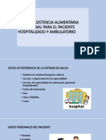 Guia de Asistencia Alimentaria Nutricional para El Paciente Hospitalizado Y Ambulatorio