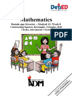 Mathematics: Ikatulo Nga Kwarter - Modyul 13: Week 8