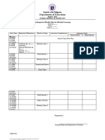 K Weekly Plan Template