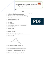 Grade 9 CP 2022 Mathematics - E