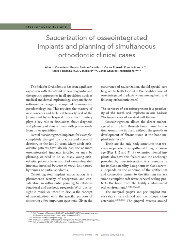 Saucerization | PDF | Dental Implant | Human Tooth