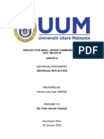 English Small Group Communication Reflection