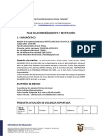 Plan de Acompañamiento Y Restitución 1.-Diagnóstico: Institución Educativa Fiscal "Manabí"