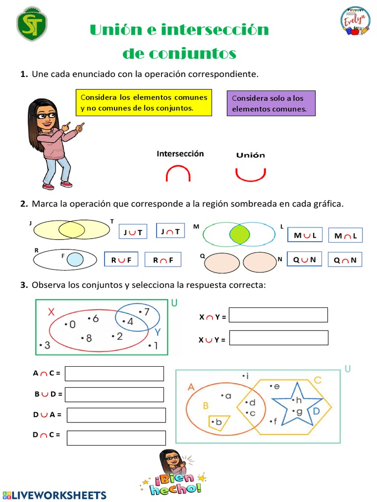Unión e Intersección de Conjuntos | PDF