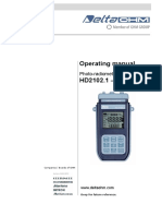 DeltaOHM HD2102.1 - 2 Luxmeter Datalogger Manual en