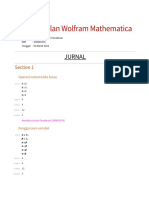 Pengenalan Wolfram Mathematica: Jurnal