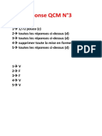 Réponse QCM N°3