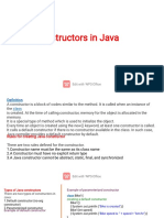 Constructors in Java