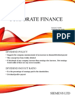 Corporate Finance: - Parimala Y 1823681 - Dharshedhaa Shri 182381
