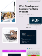 Web Development Session Portfolio Website