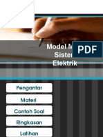 Model Matematik Sistem Elektrik