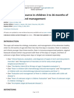 Fever Without A Source in Children 3 To 36 Months of Age: Evaluation and Management