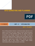 Site Surveying and Planning