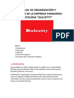 Manual de Organización Y Funciones de La Empresa Panaderia-Pasteleria "Dulcetty"