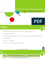 Electrical System Design-Module 1: Aneesh S, Asst Professor, Dept of EEE, SNIT Adoor