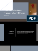 Study of Helium Diffusion in Different Types of Balloons (Autosaved)