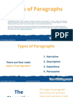 WritingParagraphs TypesParagraphs