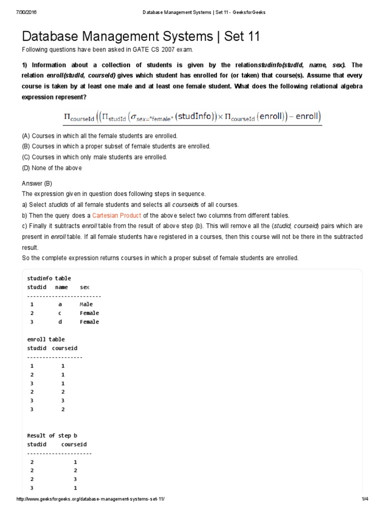 Database Management Systems | PDF | Mathematical Logic | Data