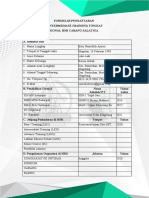 Formulir Pendaftaran LK Ii Salatiga