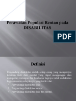 Perawatan Populasi Rentan Pada Disabilitas