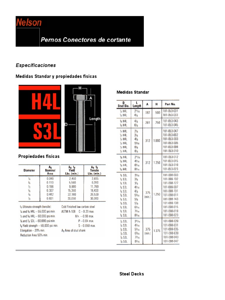 Soldadura de Pernos Stud en Steel Decks | PDF | Soldadura | Construcción
