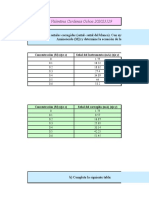 Tarea 2. Valentina Cardenas Ochoa 202023129: Concentración (M) (Eje X) Señal Del Instrumento (Ma) (Eje Y)