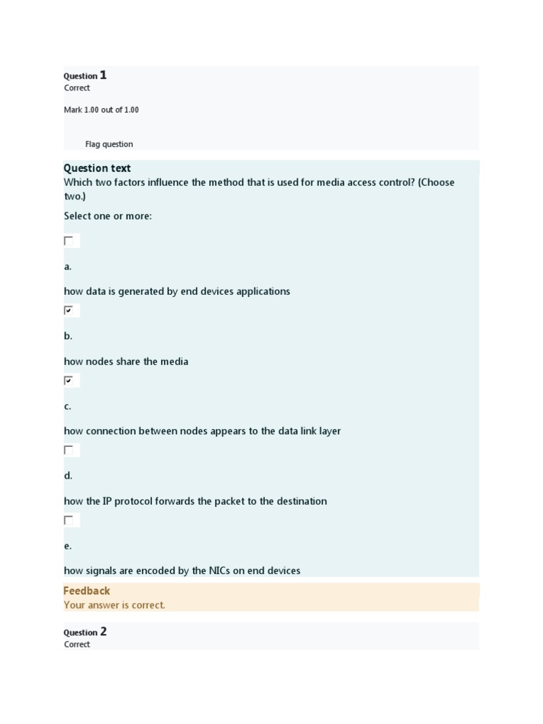 Networking Concepts Quiz Review | PDF | Computer Network | Internet ...